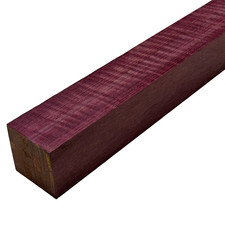 Flame Purpleheart Square Turning Wood Blanks- Various Sizes- Free US Shipping