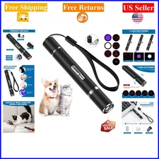 LED Laser Pointer & Cat Toy - USB Rechargeable, 7 Modes, Indoor/Outdoor