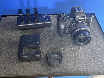 Canon EOS M50 Mark II Digital Camera Kit Black