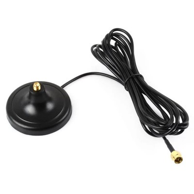 WAVESHARE SMA Antenna Suction Cup Magnetic Base 3-meter Coaxial Cable, Magnetic