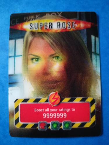 Doctor Who Battles In Time SUPER ROSE 2006 Rare Gold Rose Card Golden Ticket UM - Picture 3 of 12
