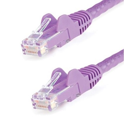 Startech C6ASPAT9BK 9FT BLACK CAT6A ETHERNET CABLE SNAGLESS RJ45 UTP PATCH CABLE