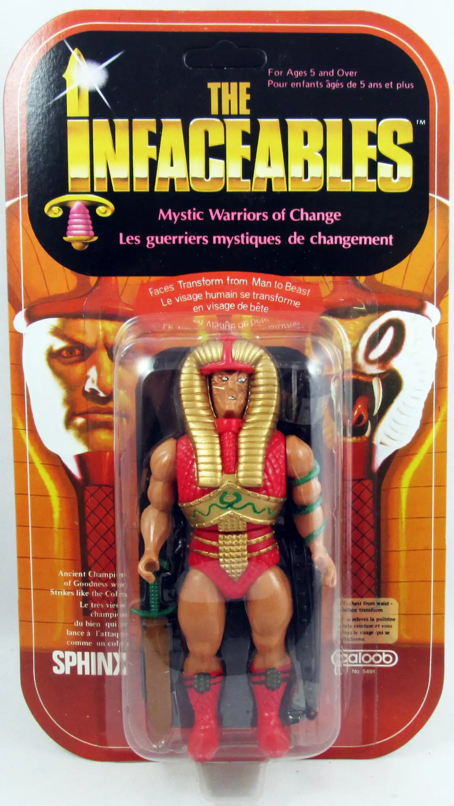 The Infaceables Sphinx Galoob Canada pour vitrine de collectionneur