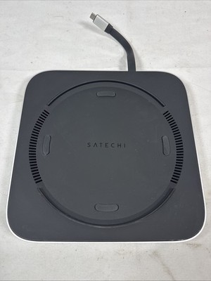 Satechi USB Type-C Aluminum Stand Hub for Apple Mac mini Silver Gently Used