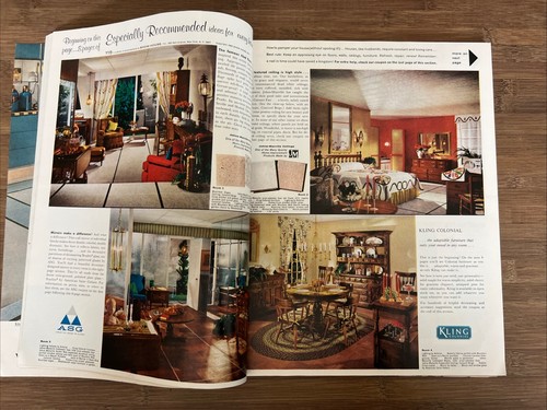 House Beautiful Magazine April 1965 Vintage Ads MCM Design Home Decor Gardens - Picture 8 of 24