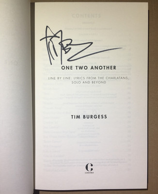 SIGNIERT Tim Burgess Scharlatane One Two Another Lyrics 1. Auflage Hardcover neues Buch