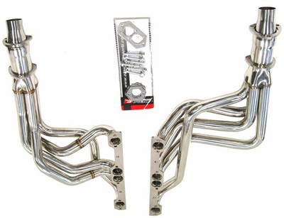 OBX Stainless Long Tube Manifold 71-74 Chevy Caprice 5.0 5.7 6.6L No AC No EGR