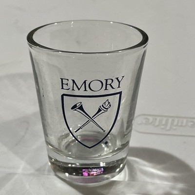 Emory University , Georgia Shot Glass-Logo On Front - Displayed Only