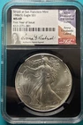 Anna Cabral signed U.S. Mint American Eagle 1986 1 oz Silver MS69 NGC Key Date