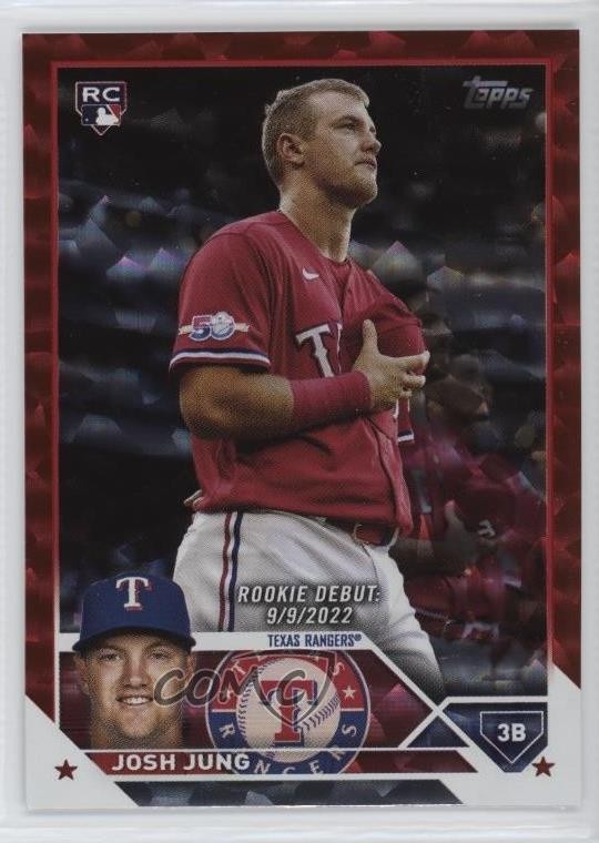 2023 Topps Update Rookie Debut Red Foil /199 Josh Jung #US308 g5i