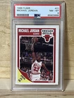Fleer 1989-90 Michael Jordan #21 Chicago Bulls PSA 8 Graded Basketball Card