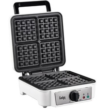 Gaufrier Professionnel 1200W – Appareil à Gaufres pour 4 Gaufres de 8x8cm