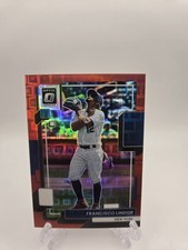 2022 Panini Donruss Optic - Francisco Lindor #188 Red Pandora Prizm /99