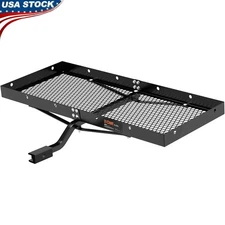 Hitch Cargo Carrier Tray Rack Steel Transport 300lbs Game Camping Supplies New