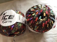 Ice Yarns Mini Trellis Ladder Ribbon 2 Skein Multicolor