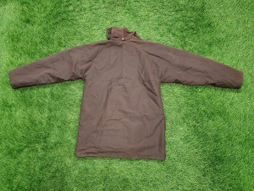 Hoggs of Fife braune wasserdichte gepolsterte Jagdwachsjacke für Herren Gr. Small. - Bild 2 von 5