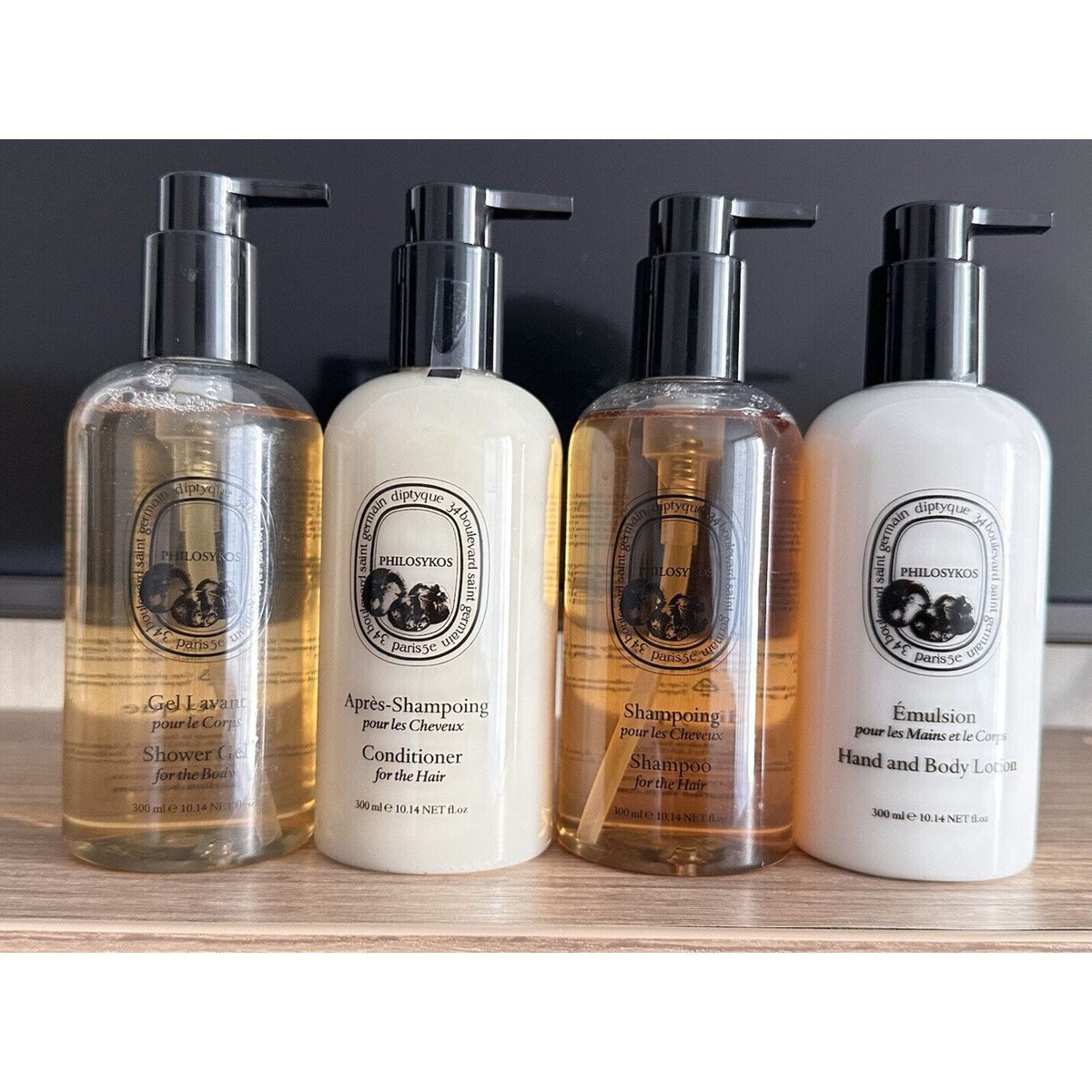 シャンプー diptyque Apres-Shampooing Conditioner 4pc Diptyque Philosykos Shampoo Conditioner Body Lotion