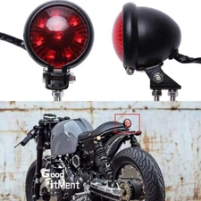 Motorcycle Tail Light Red Stop Light LED Rear Brake Lamp For Bobber Cafe Racer