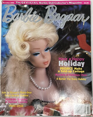 Barbie Bazaar Magazine Dec 1998 Vol 10 Issue Holidays Bubbles
