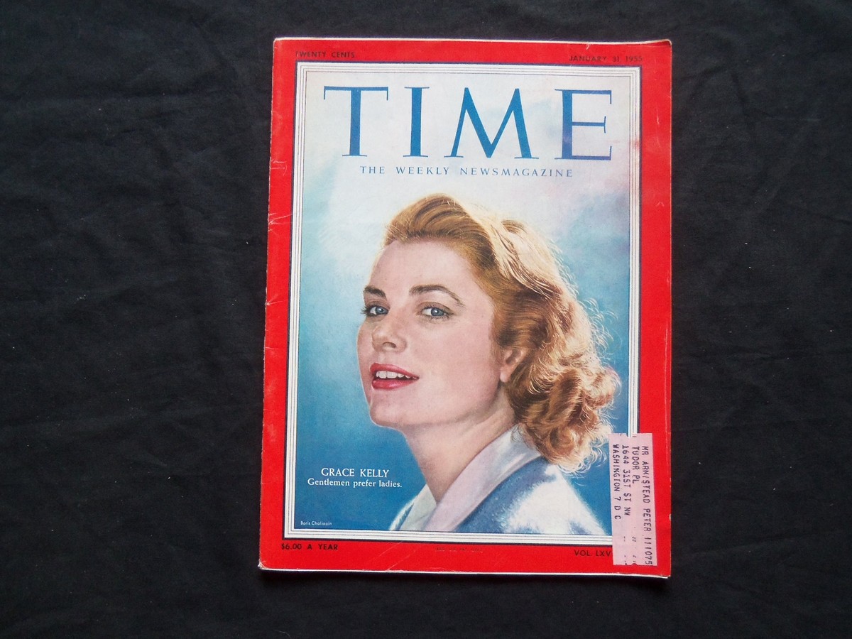 1955 JANUARY 31 TIME MAGAZINE - GRACE KELLY - T 1470 | eBay