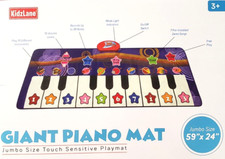 KidzLane GIANT PIANO MAT 59 X 24" Jumbo Touch-Sensitive Play Mat Piano Keyboard