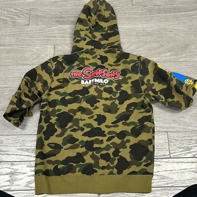 A BATHING APE ポロシャツ ハイビスカス柄 黄色 アベイシングエイプ ベイビーマイロ 日本製 ベイビーマイロ 半袖
