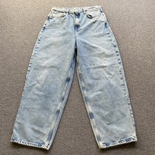 We The Free Women  s Size 30 Relaxed Straight Leg Light Wash Distressed Jeans