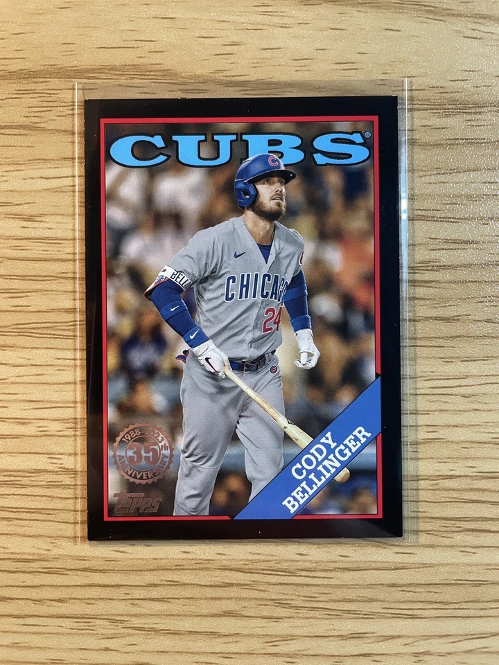 2023 Topps Series 2 1988 Insert Black Parallel #/299 Cody Bellinger #2T88-6 - Image 3 of 4