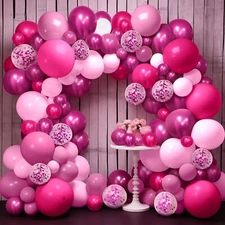 KatchOn Hot Pink Balloon Arch Kit - Huge Pack of 172 | Valentines Day Balloon...