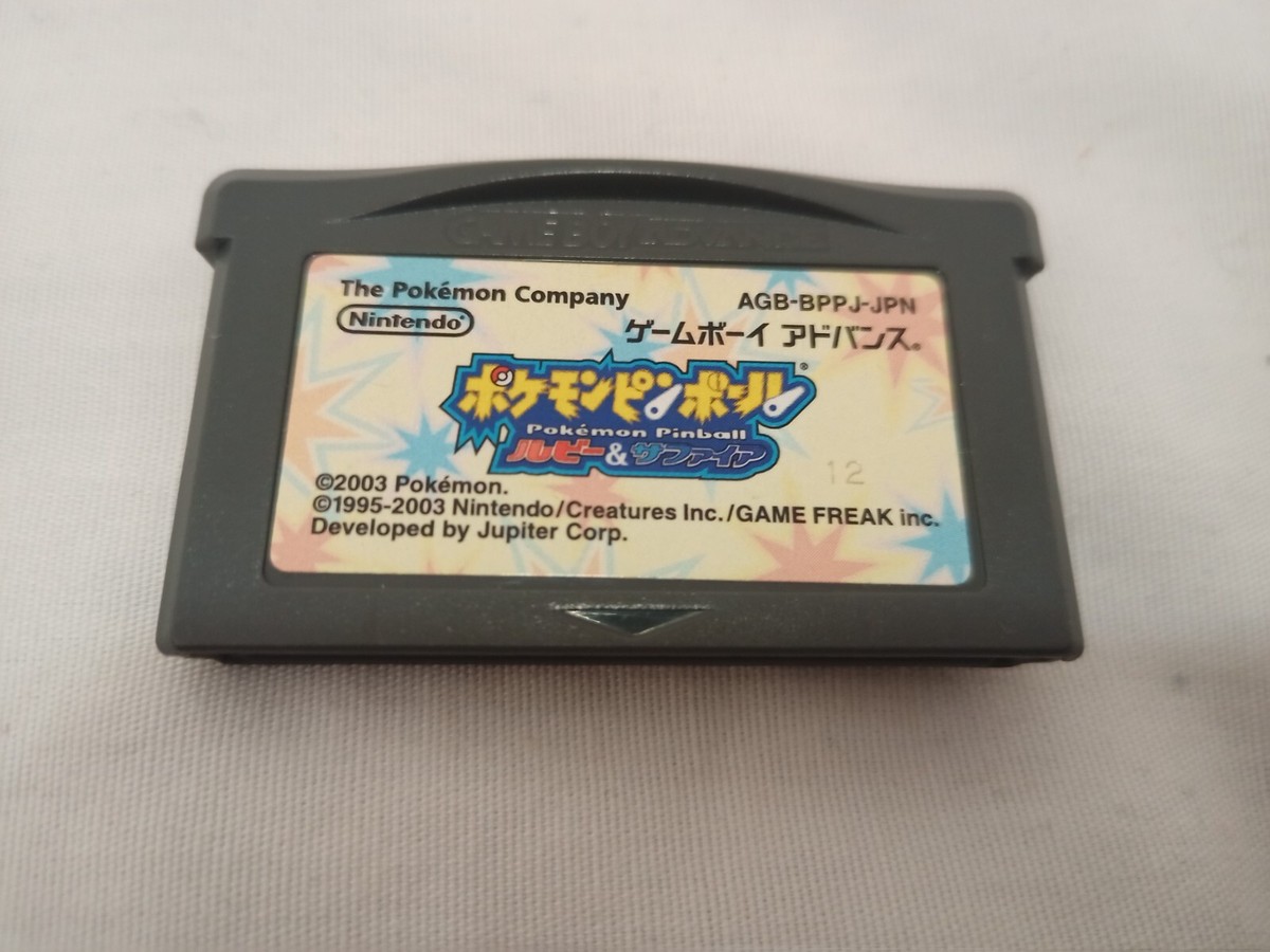 Pokemon Pinball Ruby & Sapphire Game Boy Advance GBA Japan