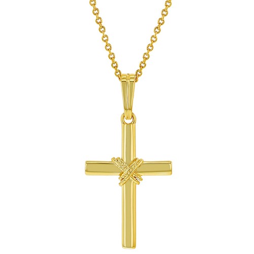Gold Plated Classic Knot Cross 