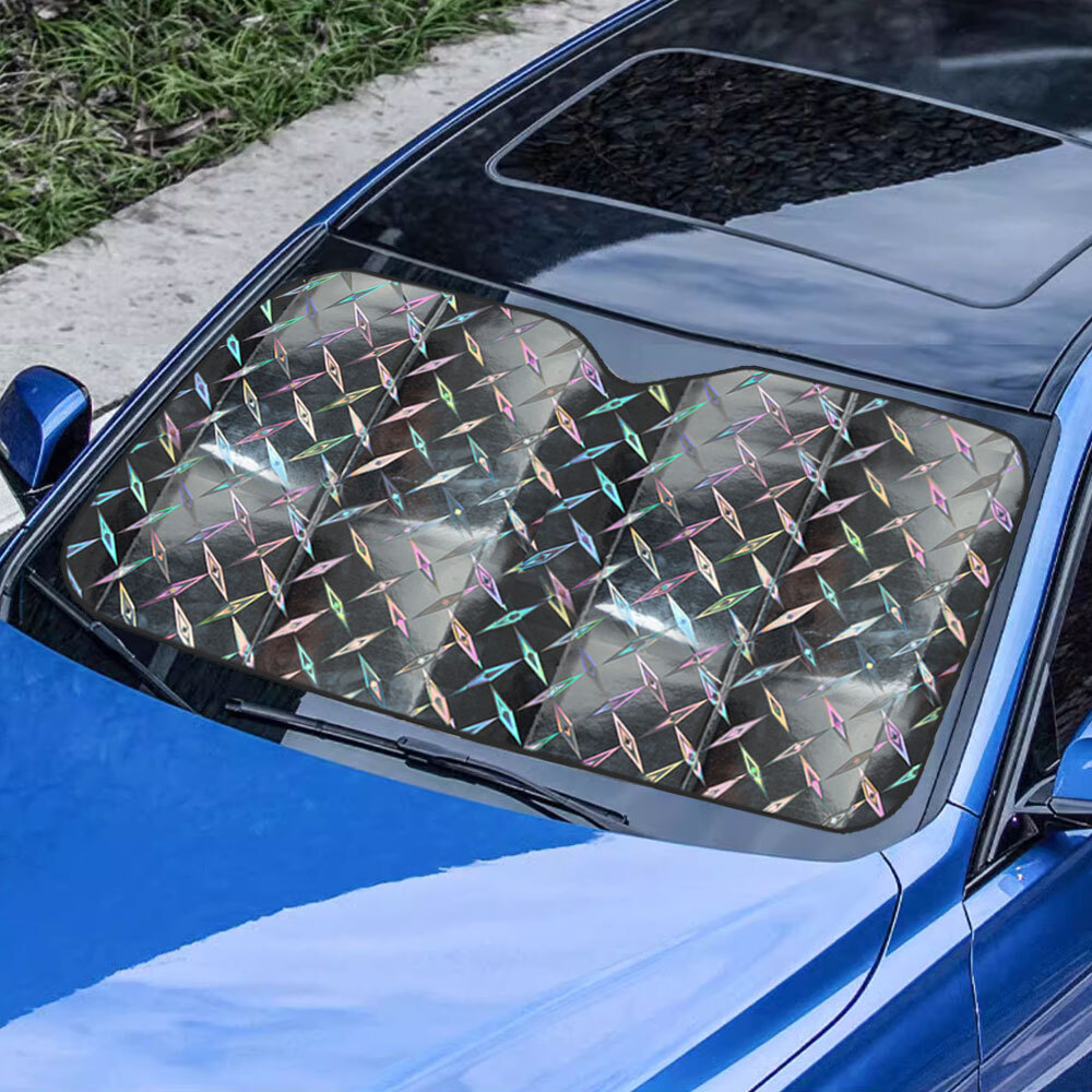 130*60CM Car Sunshade Front Windshield Thickening Laser Sun Visor Block