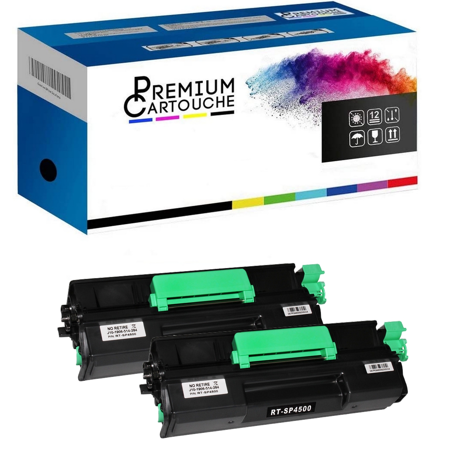 Cartouche Toner Noir 407323 Type SP4500LE pour Imprimante Ricoh SP 4500