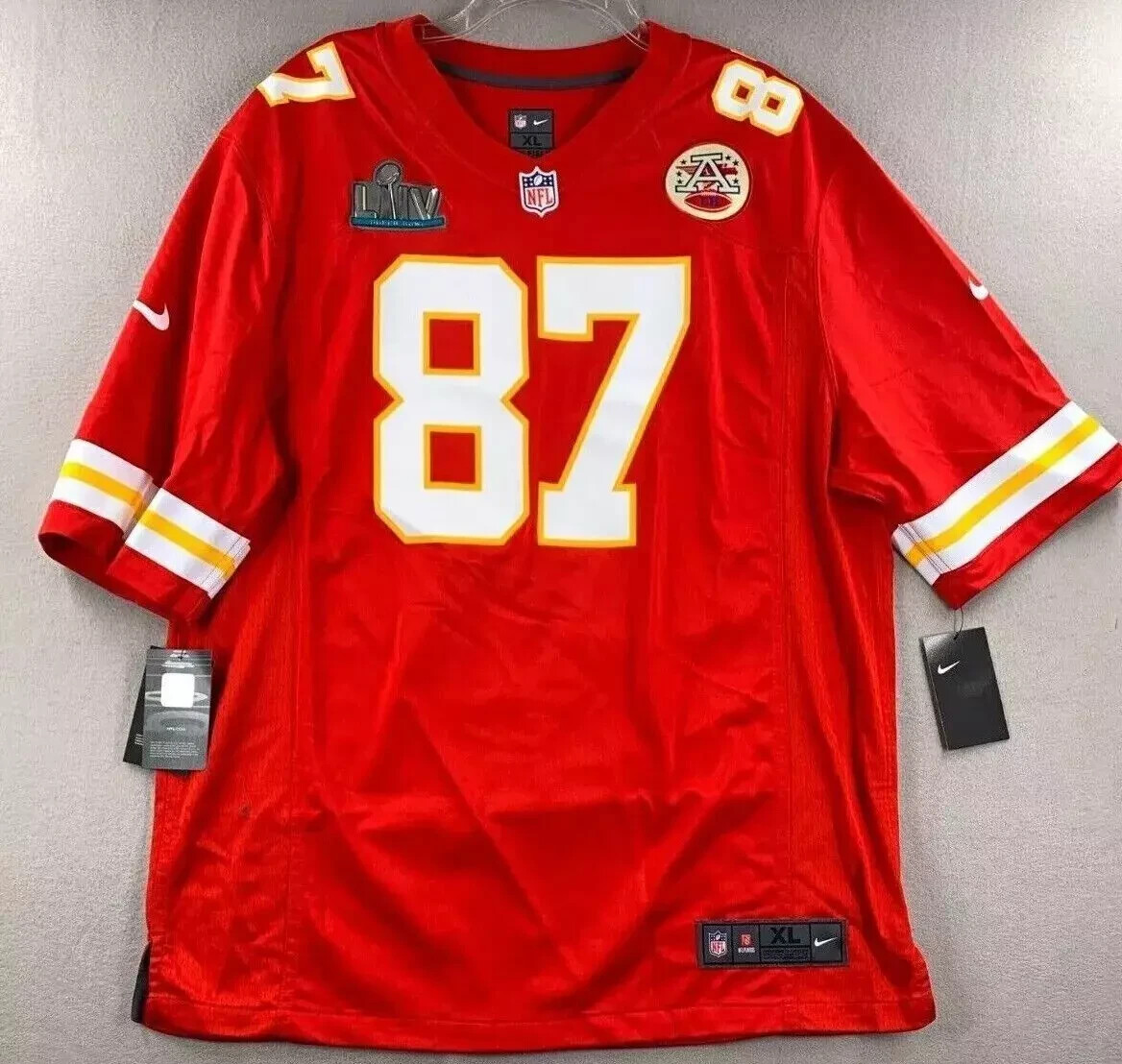Travis Kelce Kansas City Chiefs Nike Super Bowl LIV Game Jersey