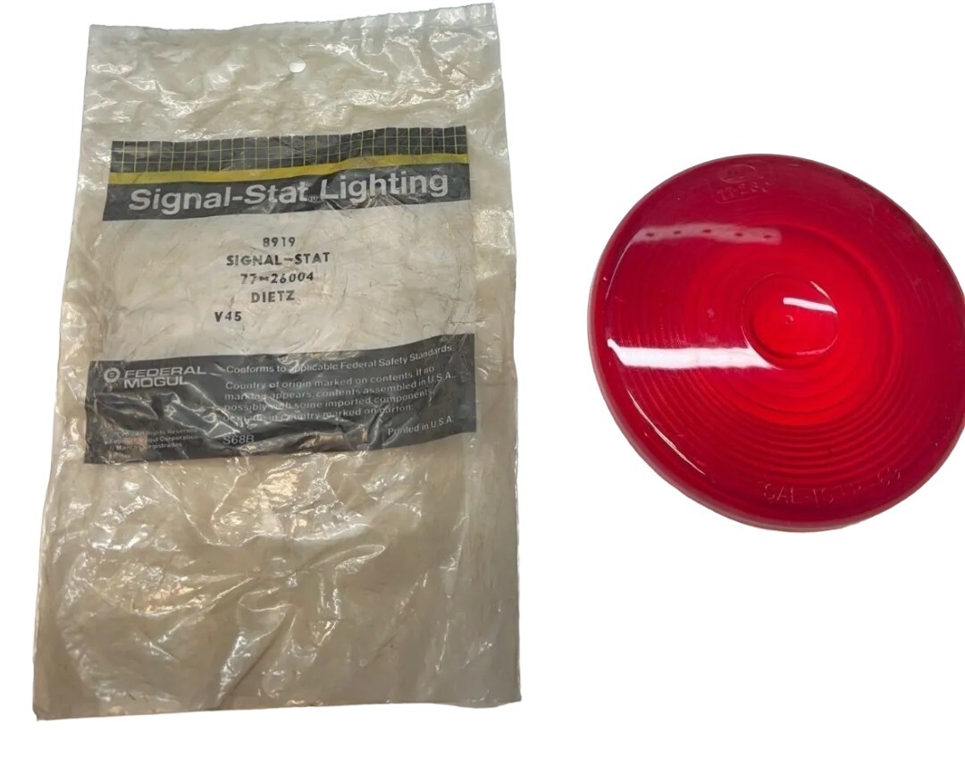 SIGNAL-STAT 8919 | ROUND REPLACEMENT RED LENS **OEM** | eBay