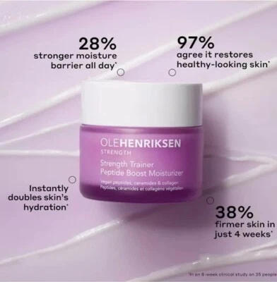 Ole Henriksen Strength Trainer Peptide Boost Moisturizer-50ml-NEW & DAMAGED BOX