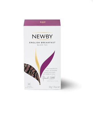 Newby English Breakfast Black Tea Bags | 25 Counts | Strong & Robust, Flavour
