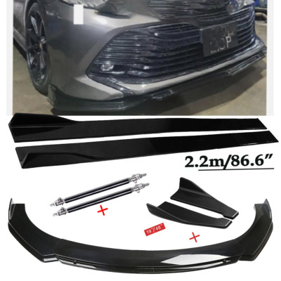 For Toyota Camry SE XSE Front Bumper Lip Spoiler Side Skirts Rear Lip Bod K