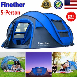 5-Person-Camping-Tent-Ultralight-Pop-Up-Family-Shelter-Outdoor-Hiking-Waterproof