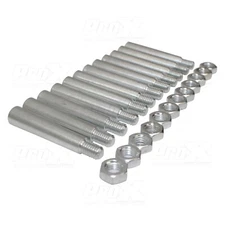 12 Pack Prox Tapered Shear Pin With Threaded Tip And Nut For Conical Coupler