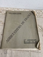 Ancien Livret Caisse Centrale Incendie 1931 Agriculteur De France 25 Eme Année 
