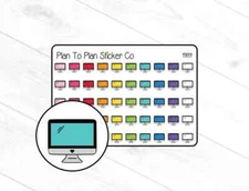 1989~~Computer Planner Stickers.