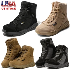 Men's Military Tactical Boots Hiking Boots Waterproof Lightweight Combat Boots