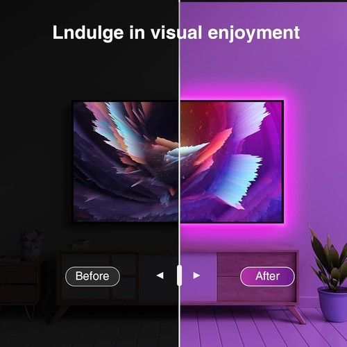 GHome Smart SL1 TV LED Backlight, WiFi Strip Light 9.2FT, White  - Picture 4 of 9