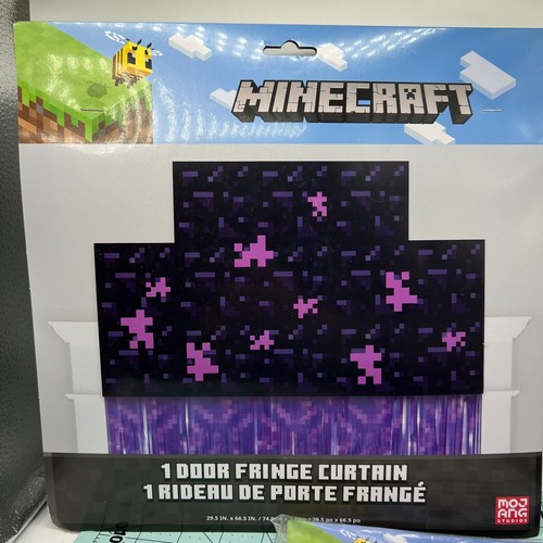 Kit de decoración de cumpleaños con flecos de cumpleaños Minecraft 5,25 ft x 2,5 ft - Imagen 3 de 13