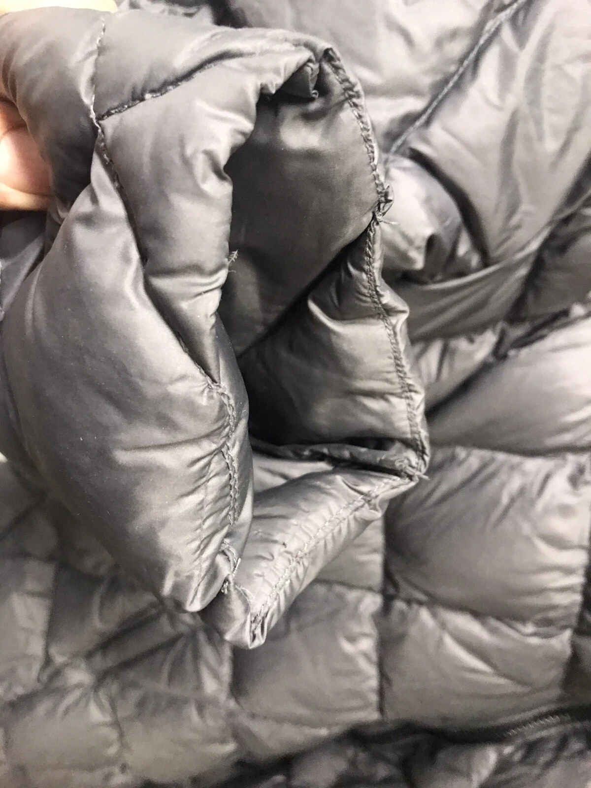 Michael Kors MK Coat Gunmetal (Grigio Scuro) Giacca Puffer Cappuccio Donna Taglia XL