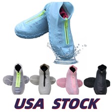Anti-slip Silicone Zipper Reusable Rain Shoe ...