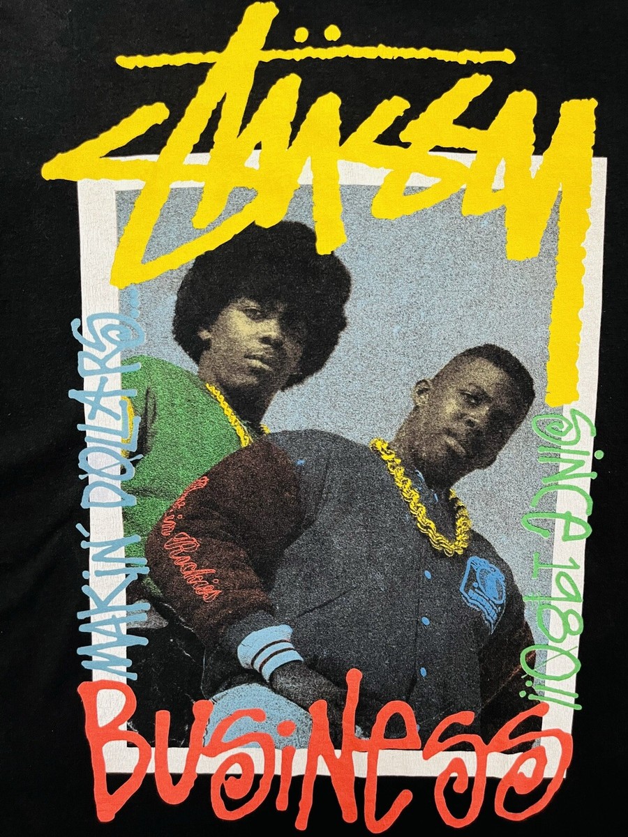 2008 Stussy x EPMD Rap Band T Shirt Tee Top Black Yellow 2008 Stussy x EPMD Rap Band T Shirt Tee Top Black Yellow
