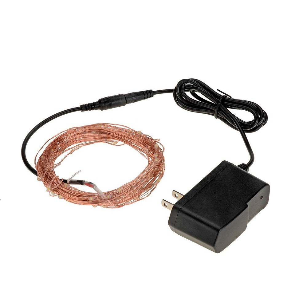 8 Mode Remote Control Dimmable 10m 100 leds copper wire USB led string lights holiday lighting