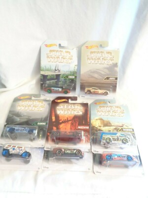 Hot Wheels 1/64 Set Star Wars Mainline 2016 #8/8, Voiture GT Multicolore, Lot Personnalisé